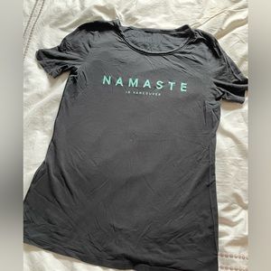Lululemon namaste black t shirt